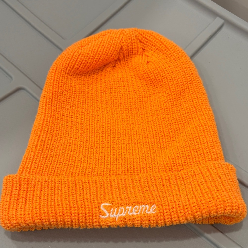 Supreme Kids Bright Orange Knit Hat